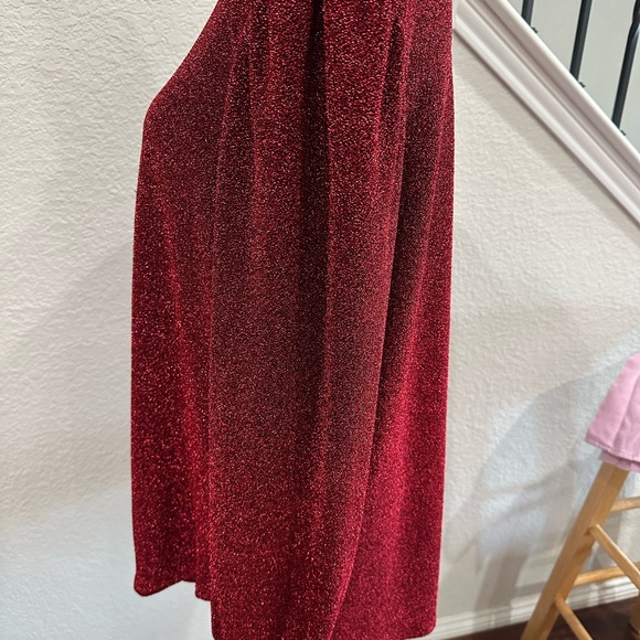 Karen Kane Sparkling Red Long Sleeve Top 2x - Picture 3 of 5